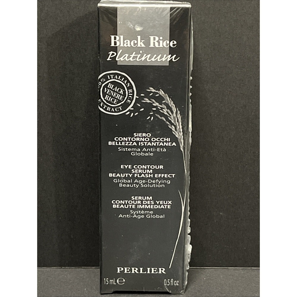 Perlier Black Rice Platinium Eye Contour Serum Global Age Defying MSRP $45